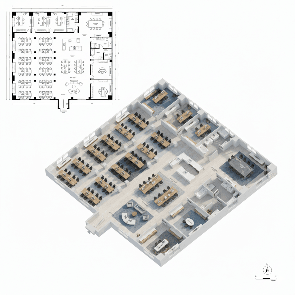 Instant 2D to 3D Floor Plan Conversion